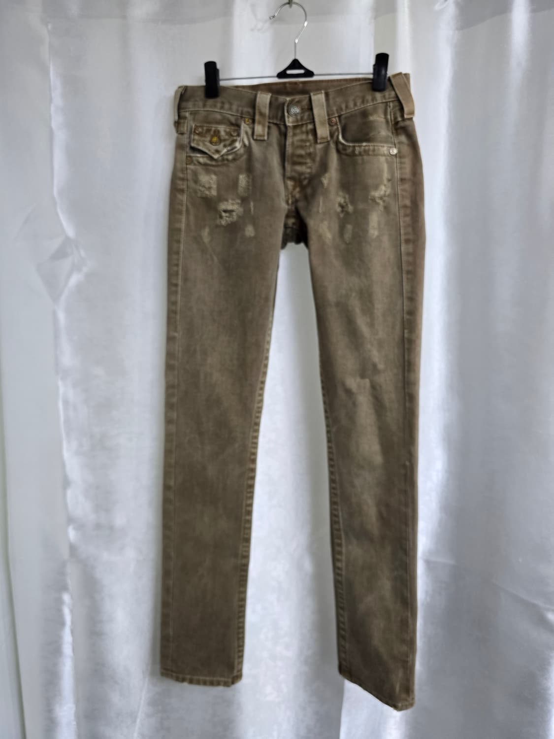 트루릴리전 데미지 워싱 진브라운 청바지 (1940) 상품이미지1