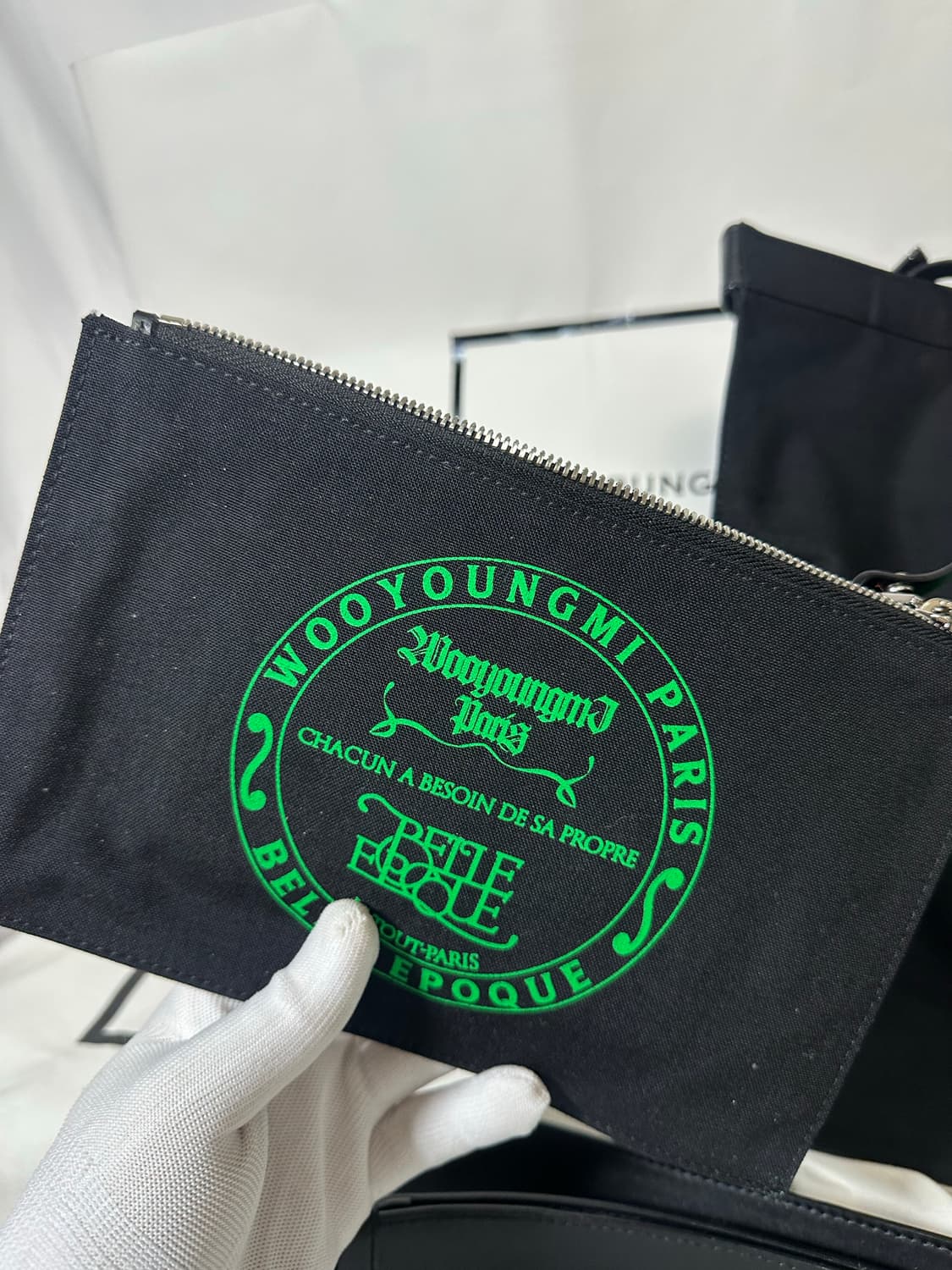 우영미 캔버스 코듀라 토트백 블랙 (OS) 상품이미지4