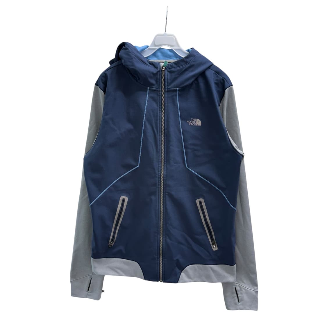 [M] 노스페이스 네이비 배색 후드집업 상품이미지3