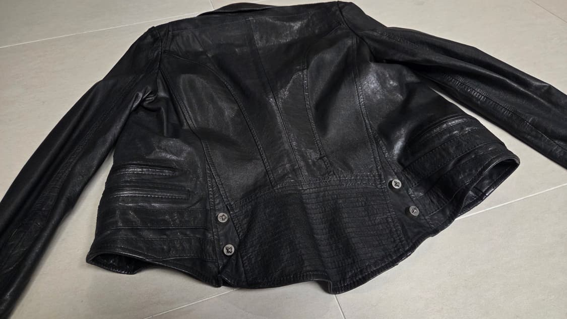 SYSTEM  시스템 천연 양가죽 라이더 가죽 자켓 상품이미지5