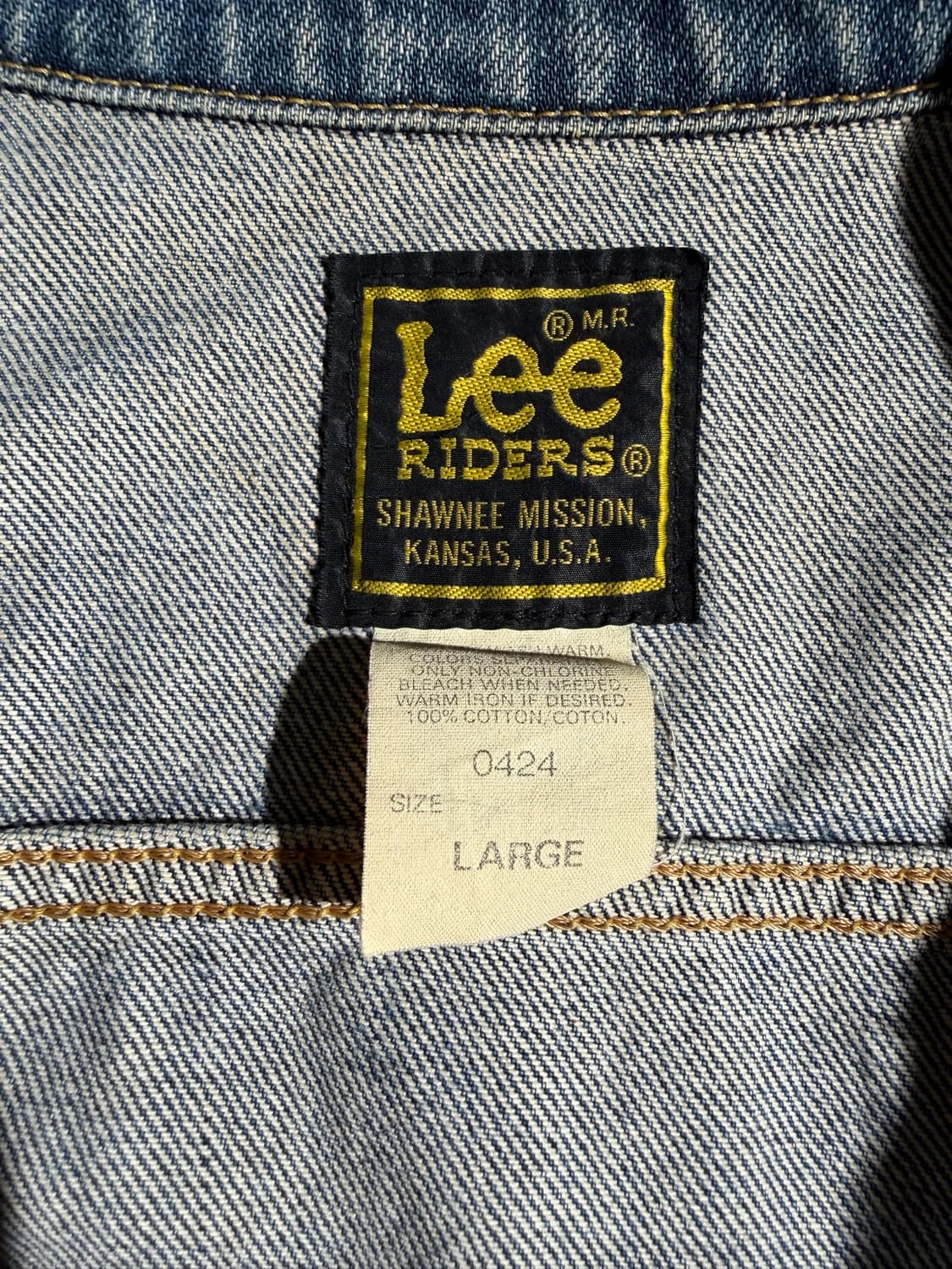 90s LEE RIDERS 데님 자켓 (Made In Japan) 상품이미지7