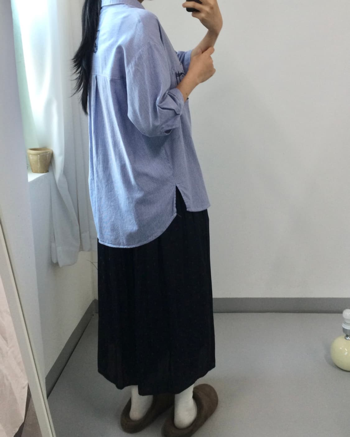 빈티지 고양이 자수 셔츠 상품이미지7