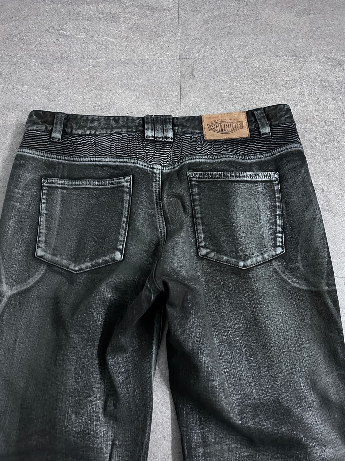 하드 코팅 바이커 데님 팬츠 상품이미지7