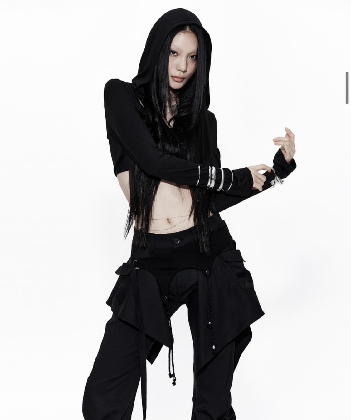 SET) 카시코 kashiko 볼레로 가디건 + 레이어드 스트랩 팬츠 상품이미지6