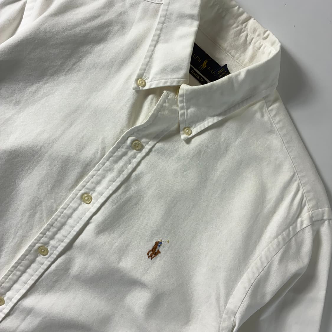 Polo 폴로 랄프로렌 신형 화이트 옥스포드 셔츠 상품이미지3