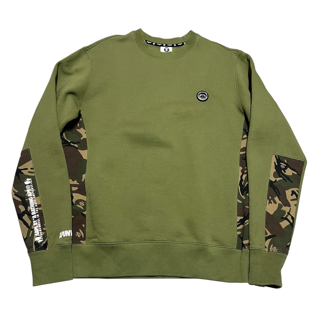 AAPE 에이프 카모 카키 맨투맨  상품이미지1