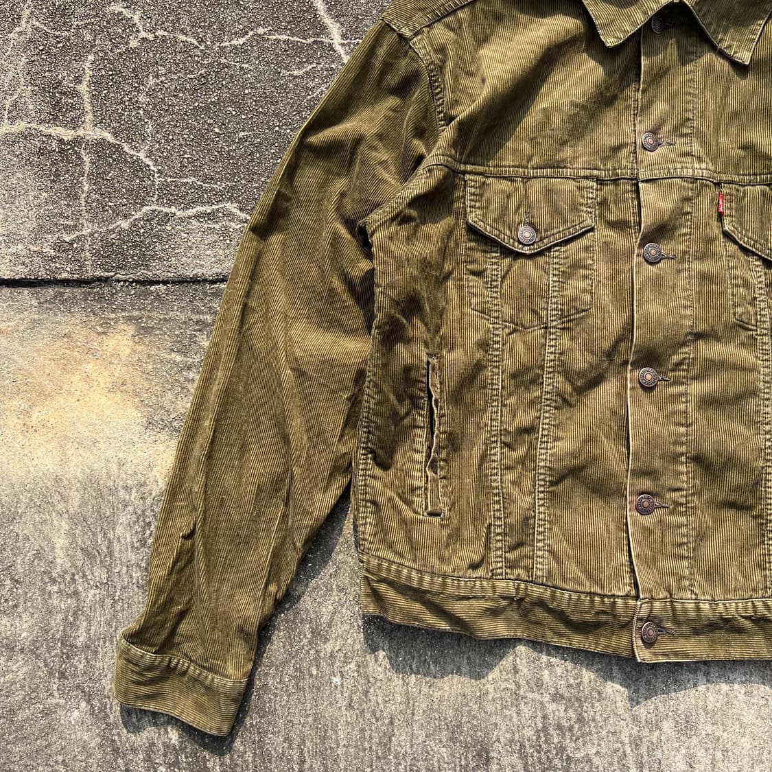 00‘s 리바이스 올리브 그린 코듀로이 자켓 상품이미지5