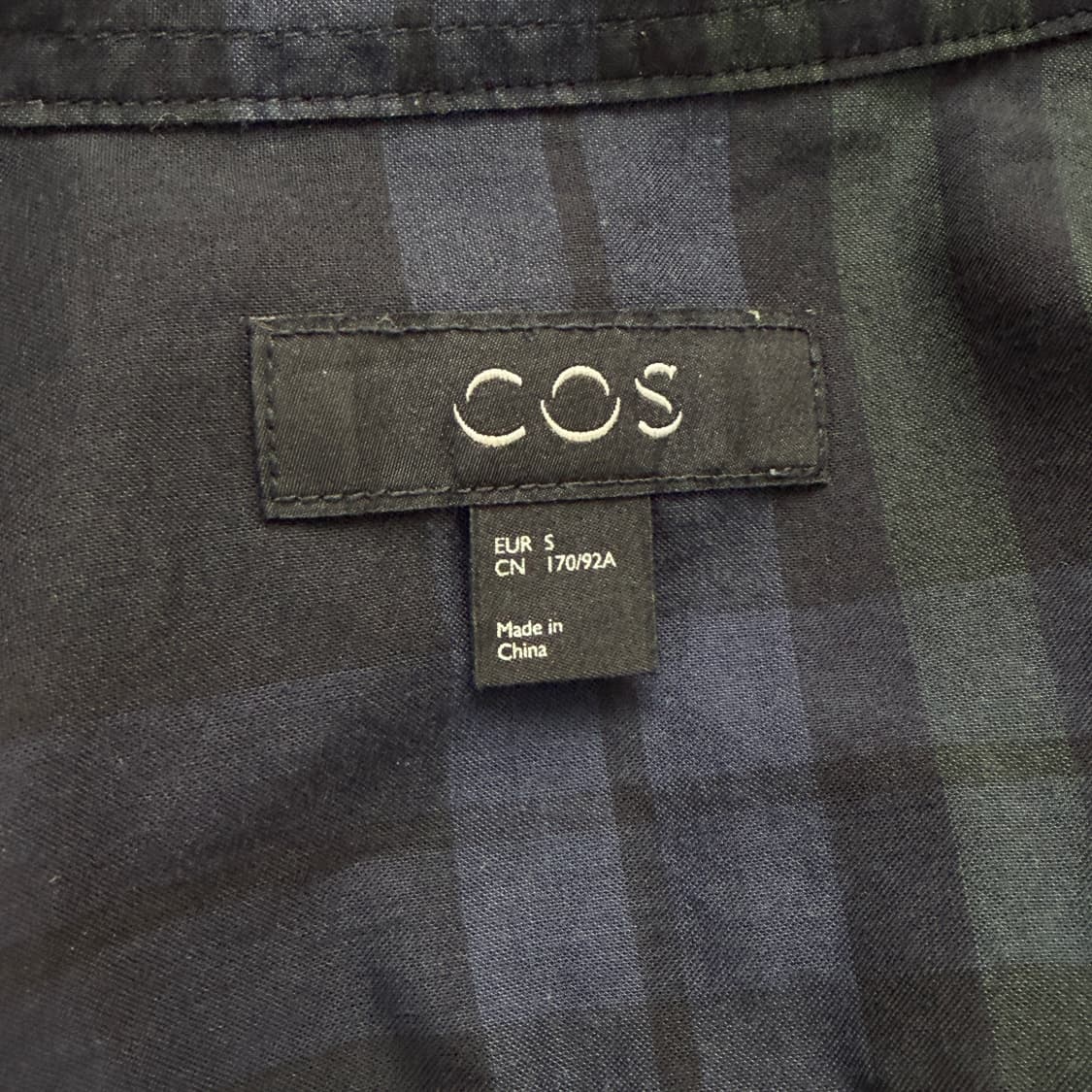 [S] COS 코스 블랙와치 타탄체크 린넨셔츠 상품이미지7