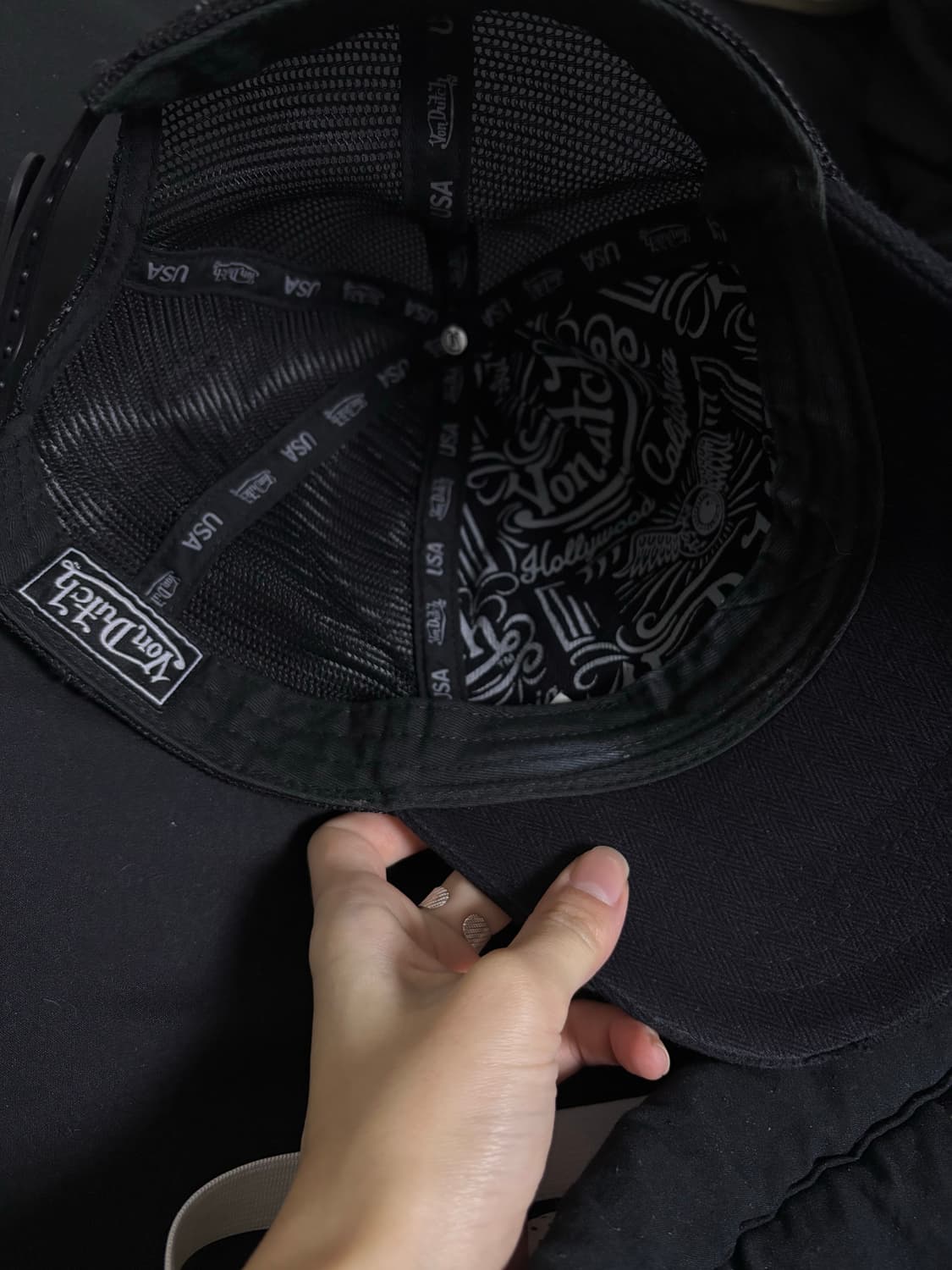 본더치 블랙 메쉬 빈티지 볼캡 상품이미지3