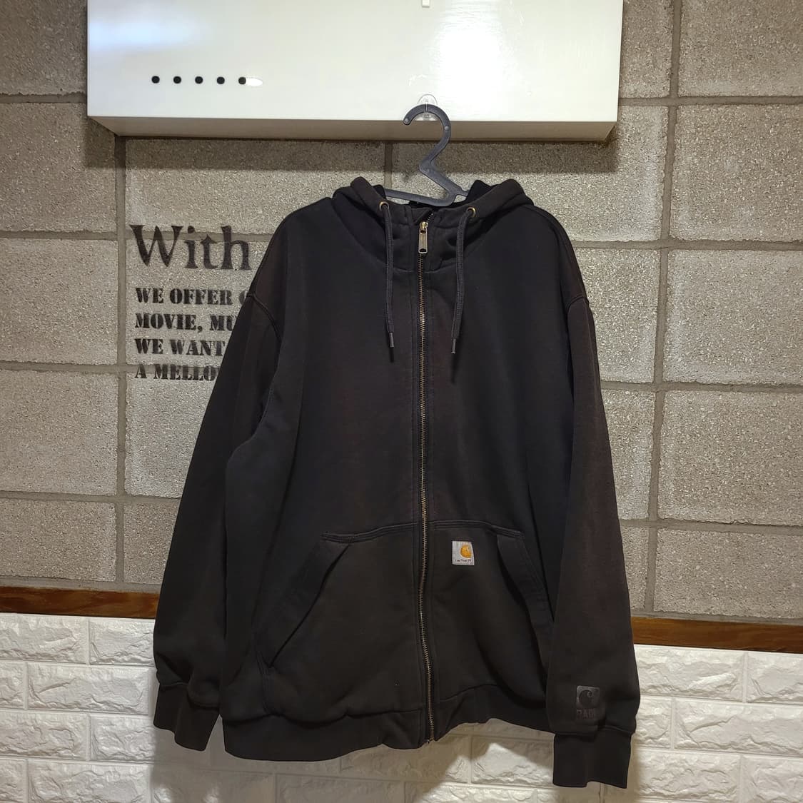 칼하트 미트웨이트 써멀 후드집업 L 상품이미지1