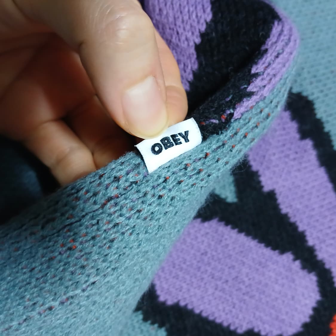 obey 오베이 플라워 조끼 니트 꽃 베스트 가을 겨울 스트릿 상품이미지6