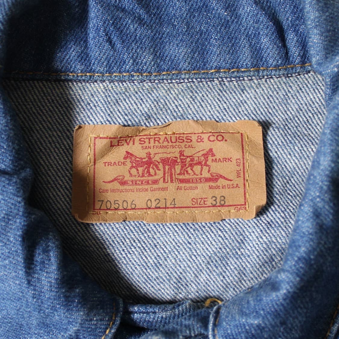 Levi’s 80’s 리바이스 트러커 데님 자켓 L005 상품이미지6