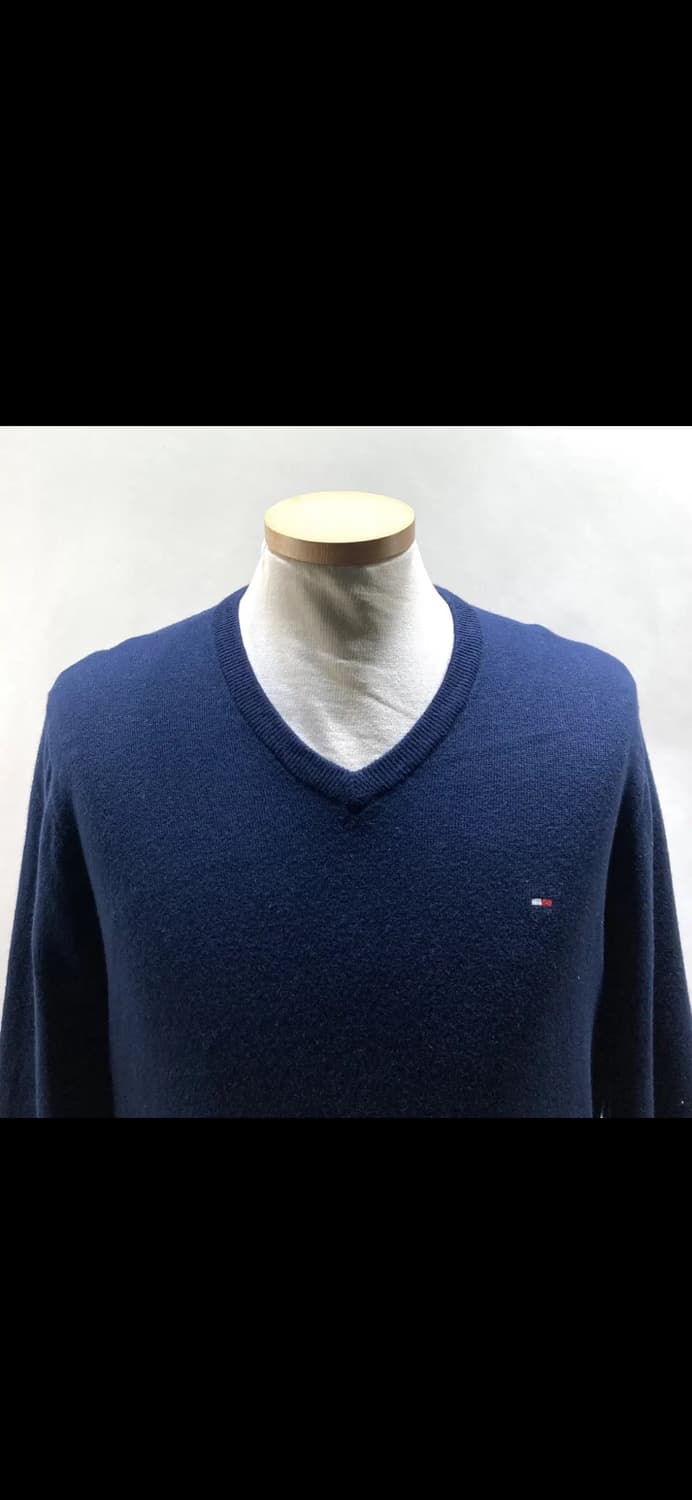 타미힐피거 남성면캐시미어니트 네이비 M 영구제 상품이미지2