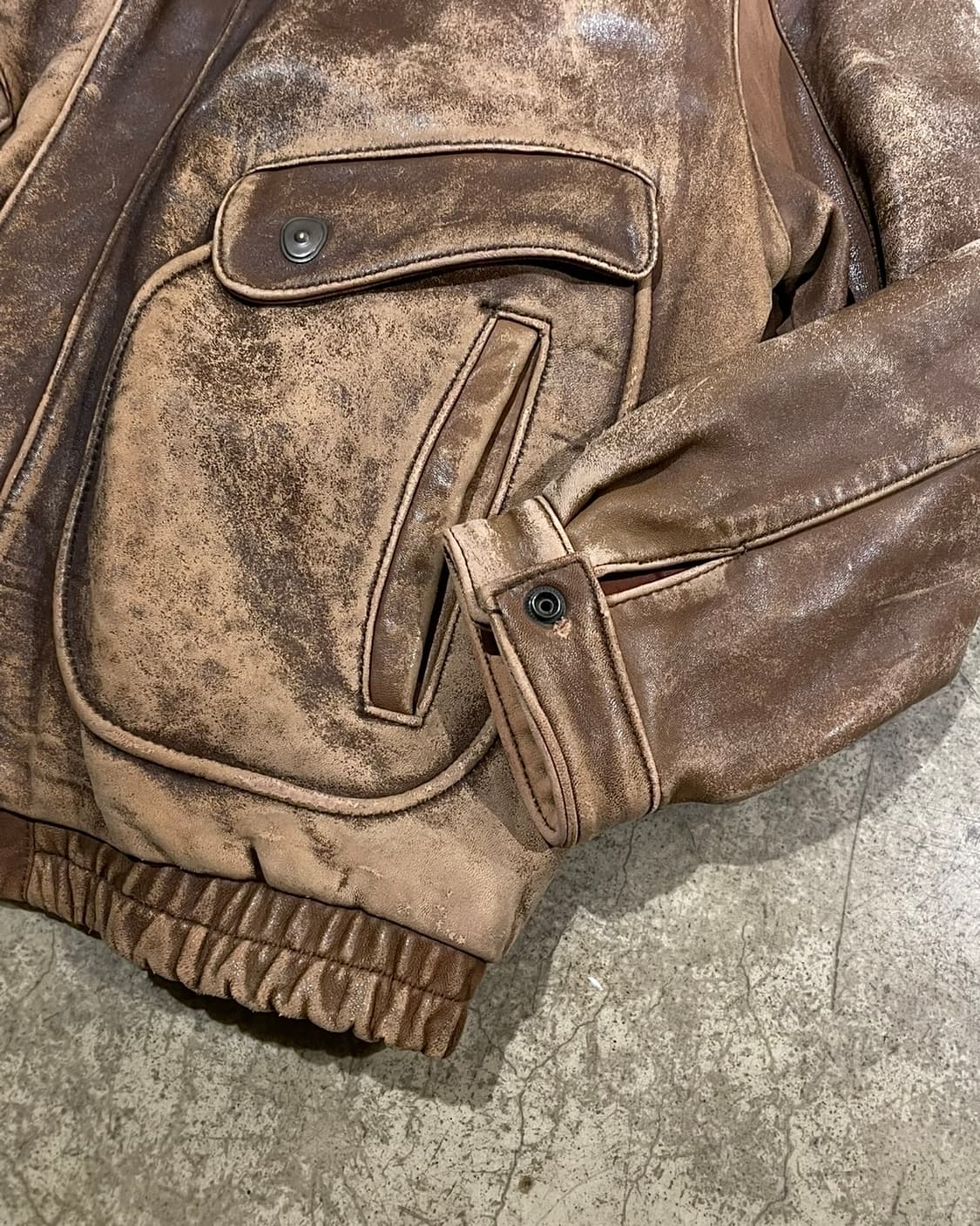 Skendel 램스킨 레더 재킷(B5088) 상품이미지4