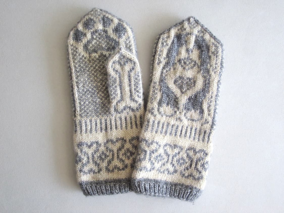 일본인 핸드메이드 강아지 장갑 상품이미지3