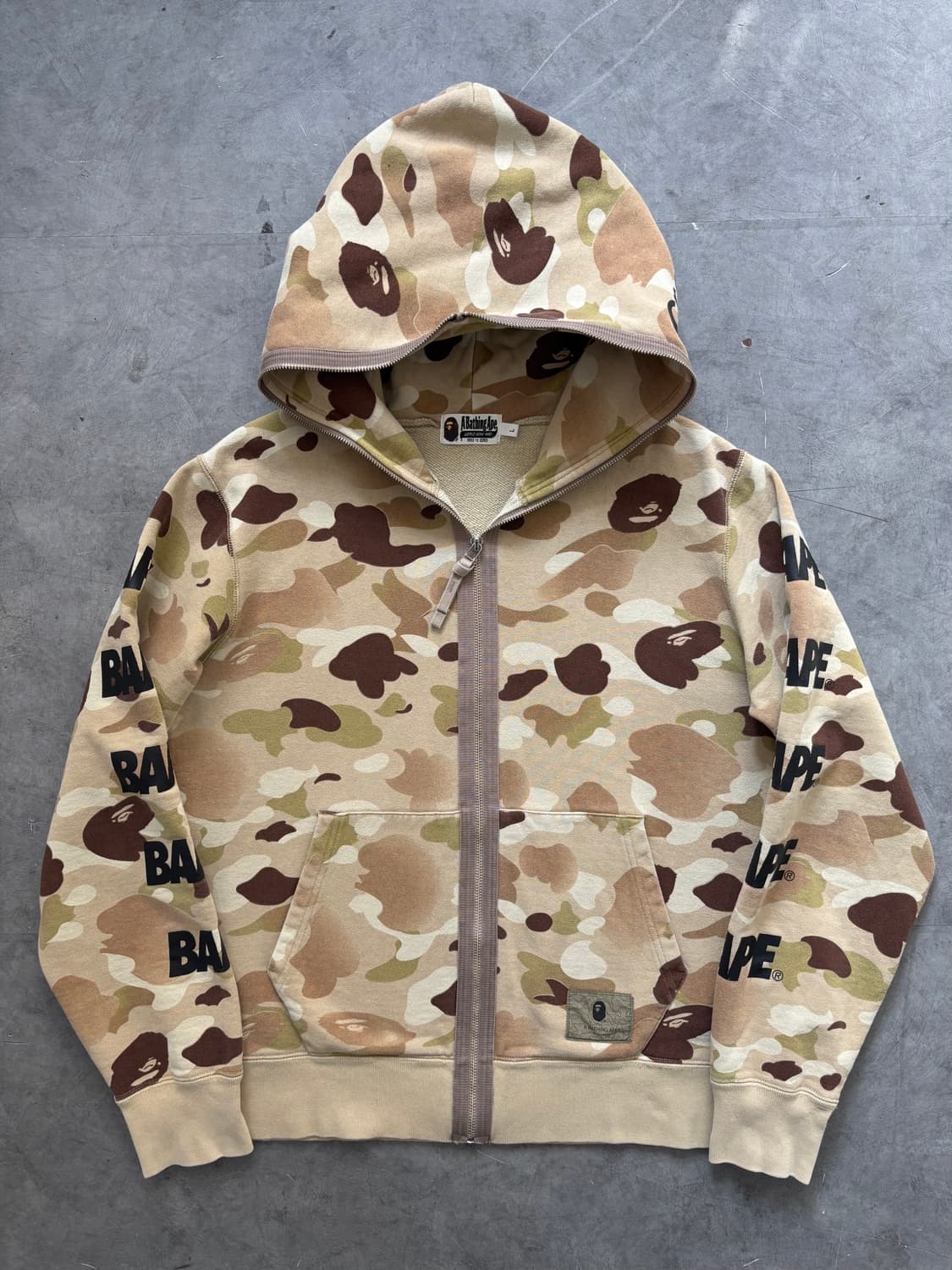Bape 베이프 그라데이션 카모 로고 풀집 후디 상품이미지5