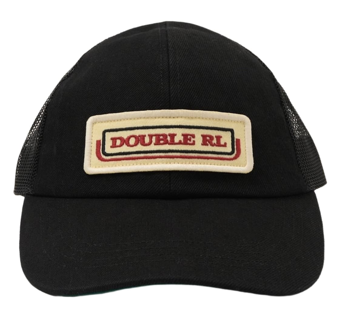 RRL 더블알엘 로고 패치 트윌 트러커 캡 블랙 상품이미지1