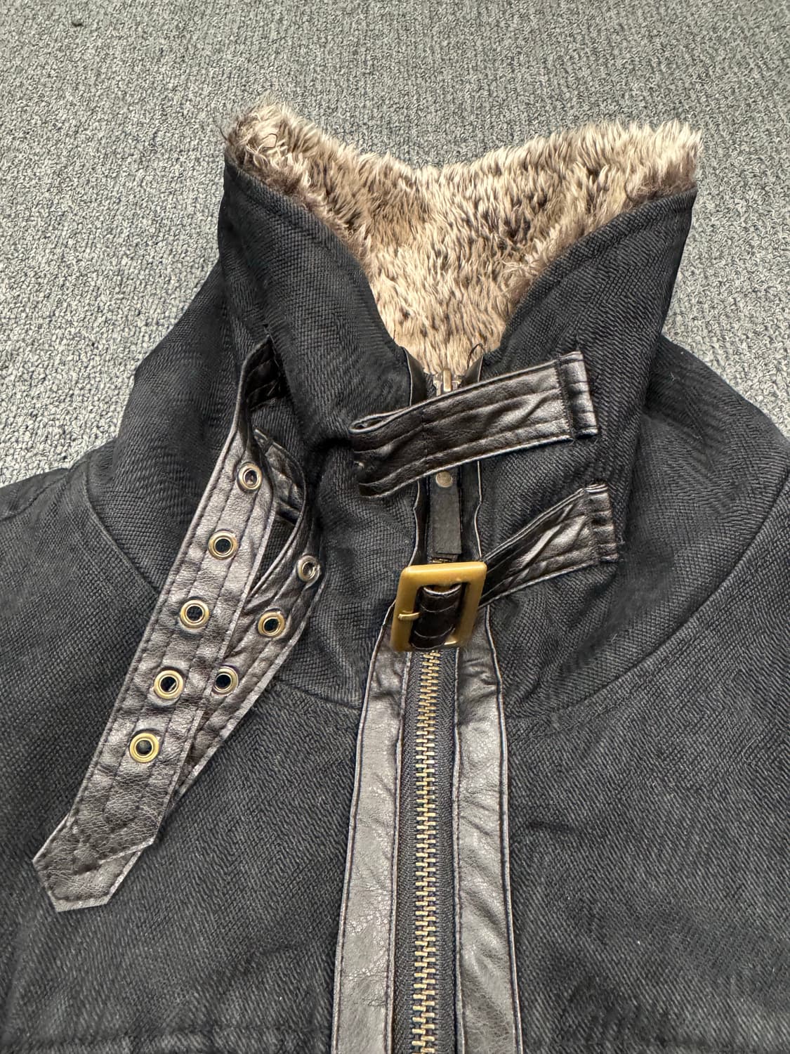 XL)IMPALA 빈티지 Y2K 무스탕(버클X) 상품이미지4