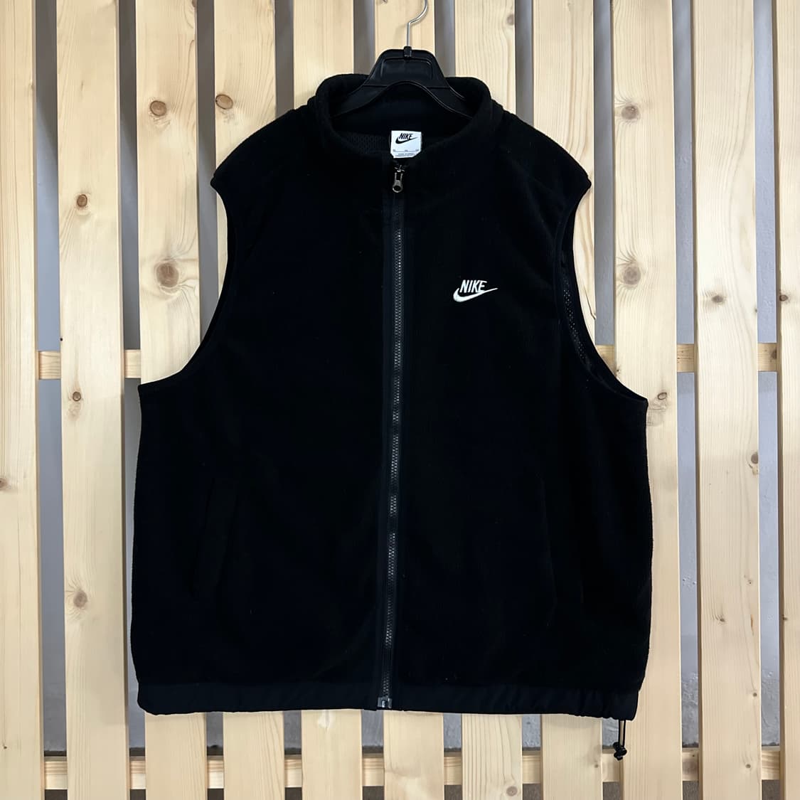 (XL) 나이키 빅로고 블랙 후리스 베스트 조끼 집업 플리스 상품이미지1