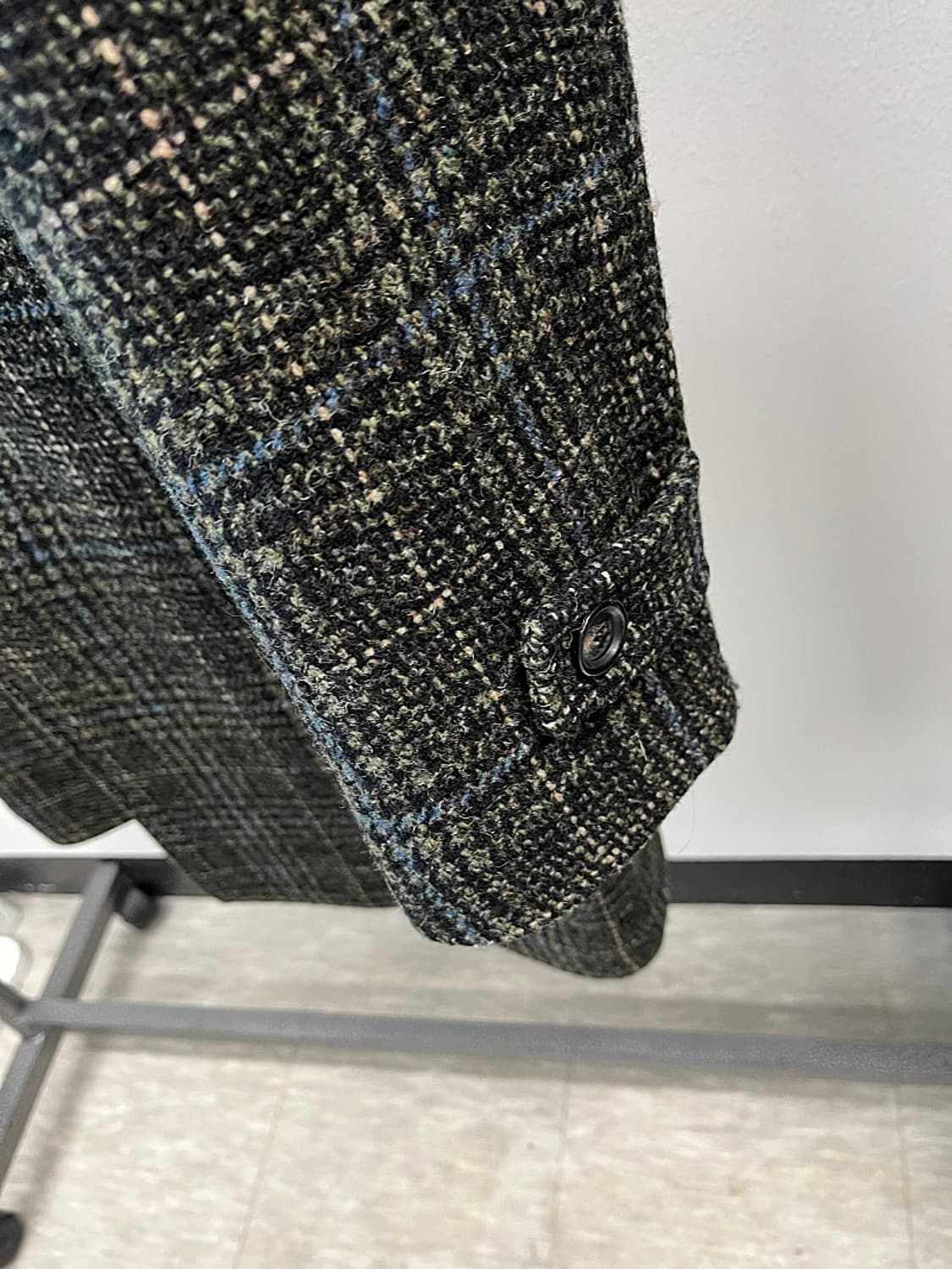 105) 헨리코튼 카키 체크 울코트  상품이미지4