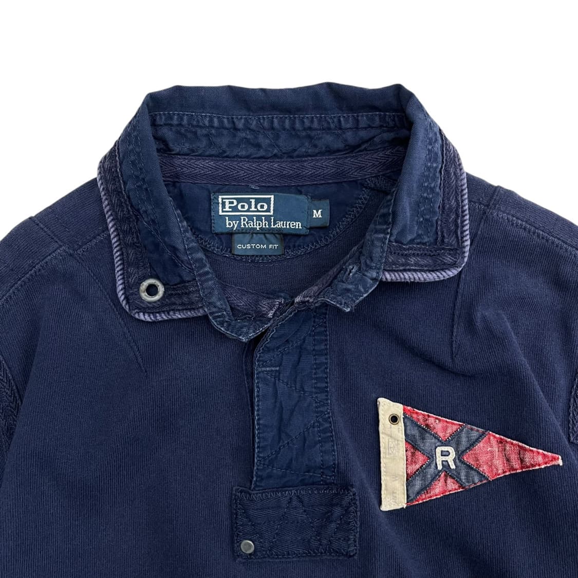 폴로 랄프로렌 90's 플래그패치 네이비 버튼 pk 긴팔티 M 상품이미지5