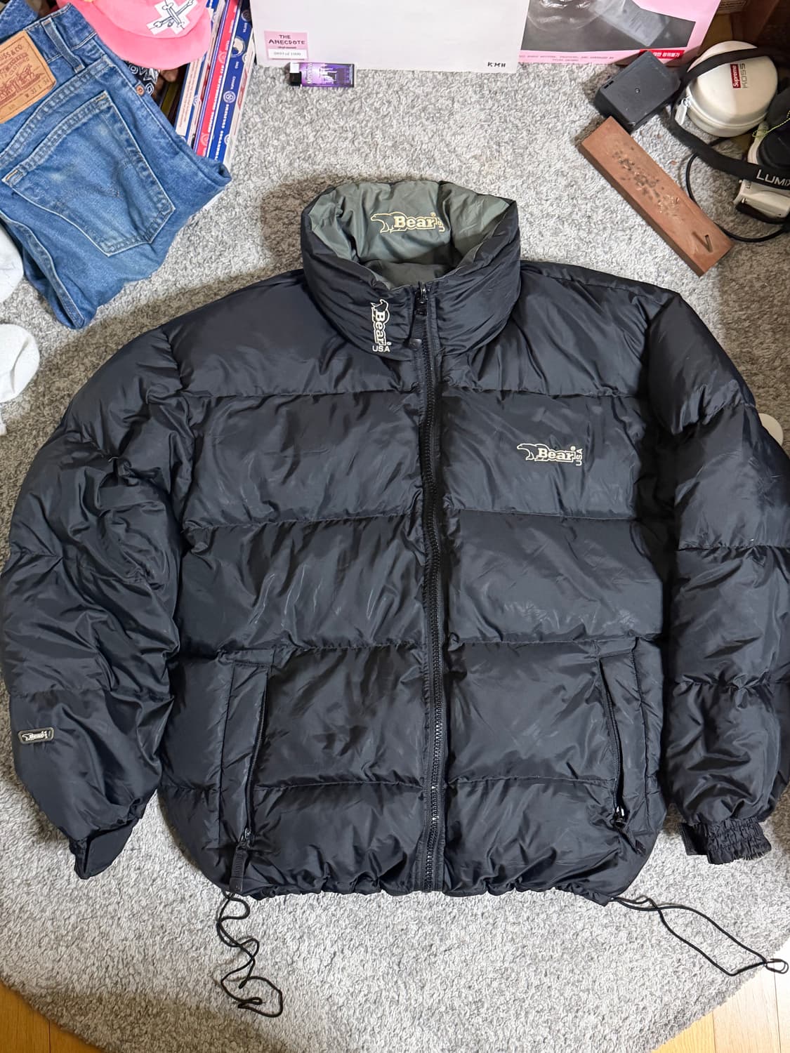 90s Bear USA 리버시블 덕 다운 패딩 상품이미지1
