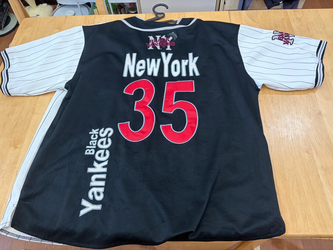 NLBM 뉴욕 블랙 양키스 야구 져지 유니폼 2xl 상품이미지3
