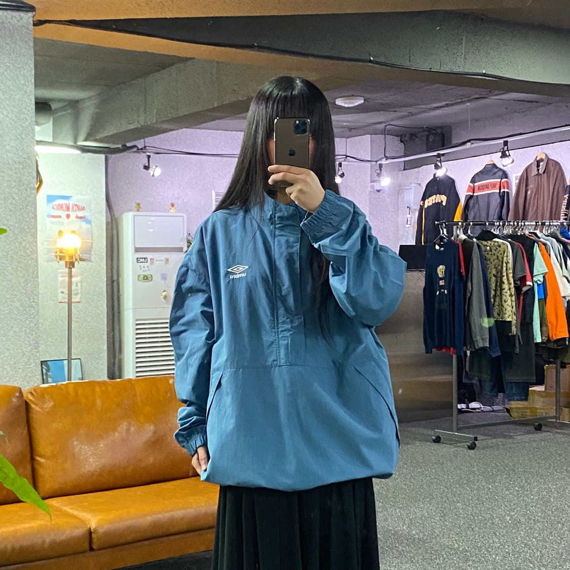 엄브로 클래식 스탠넥 우븐 아노락 자켓 B4868 상품이미지1