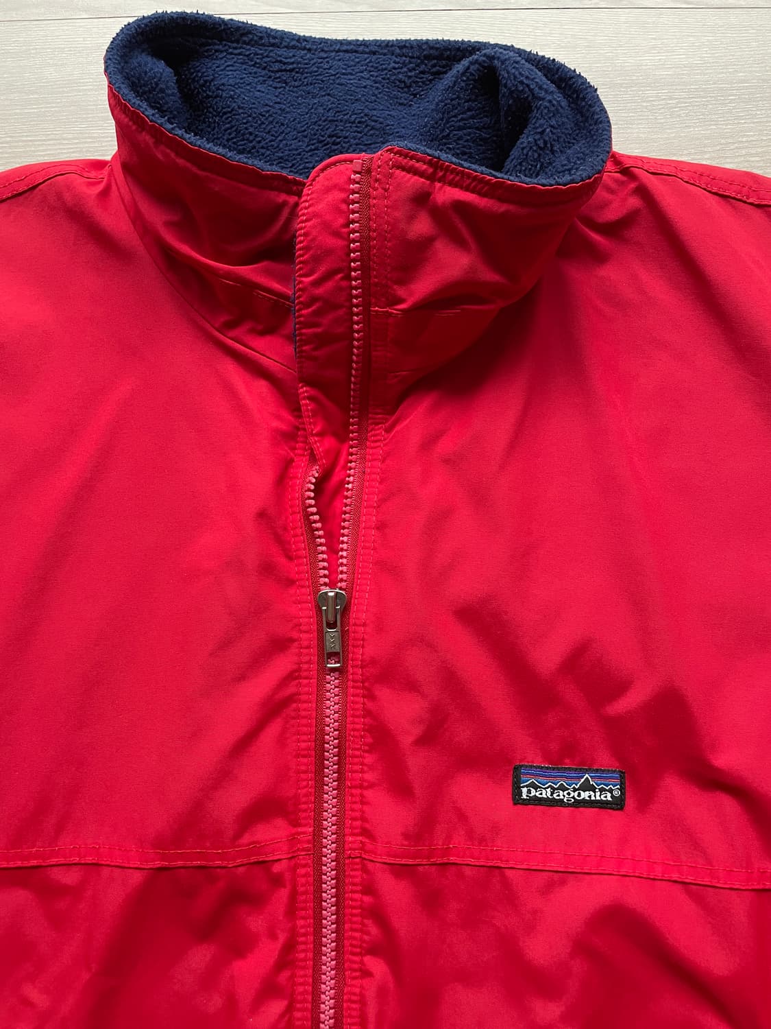 1990 파타고니아 쉘드 신칠라 봄버 자켓 레드 rare usa 상품이미지4