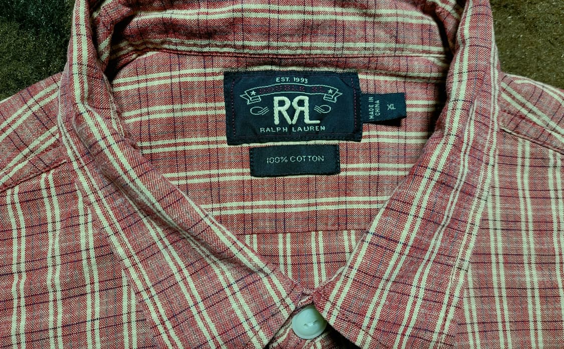 RRL 남성용 체크 남방(XL) 상품이미지5