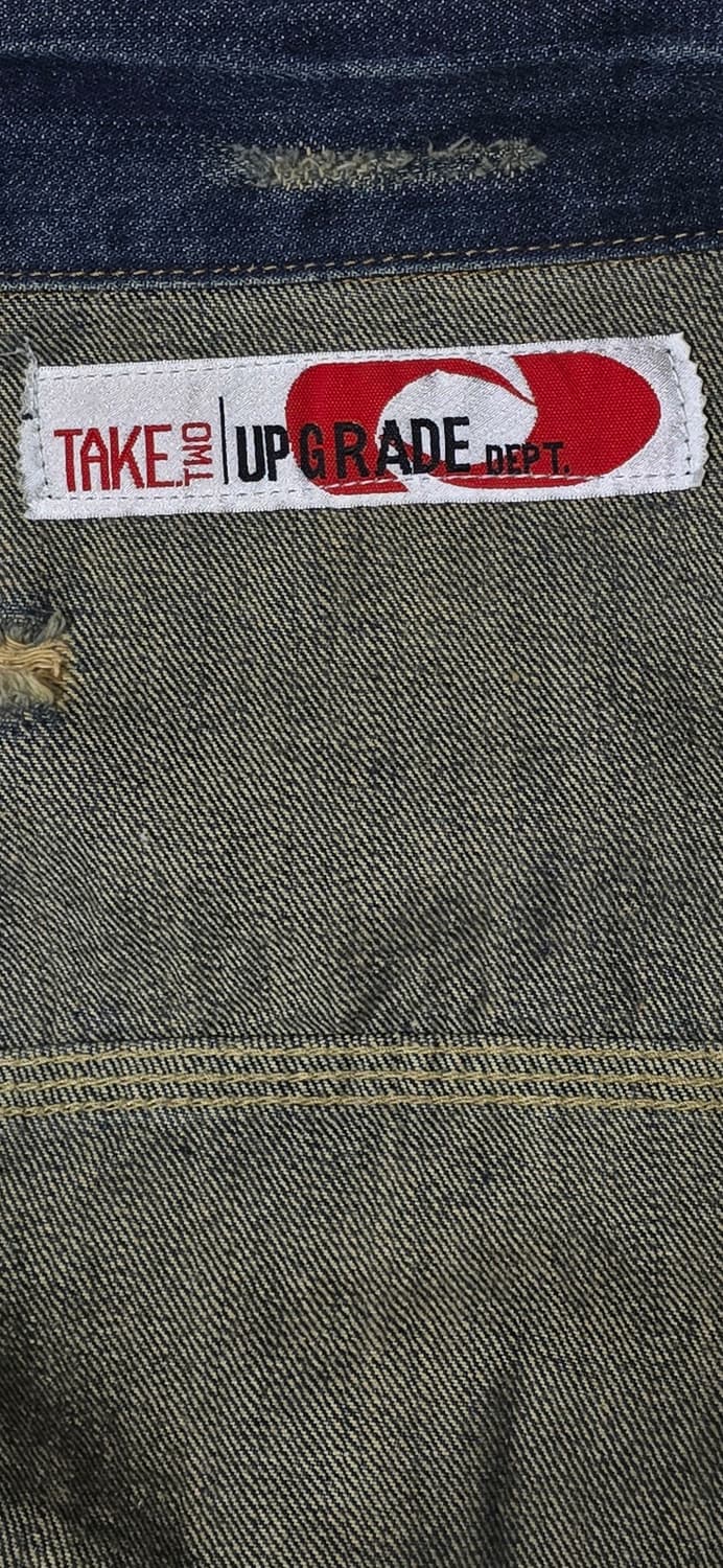 TAKE UPGRADE DEPT. 워싱 데미지 데님 자켓 M 상품이미지3