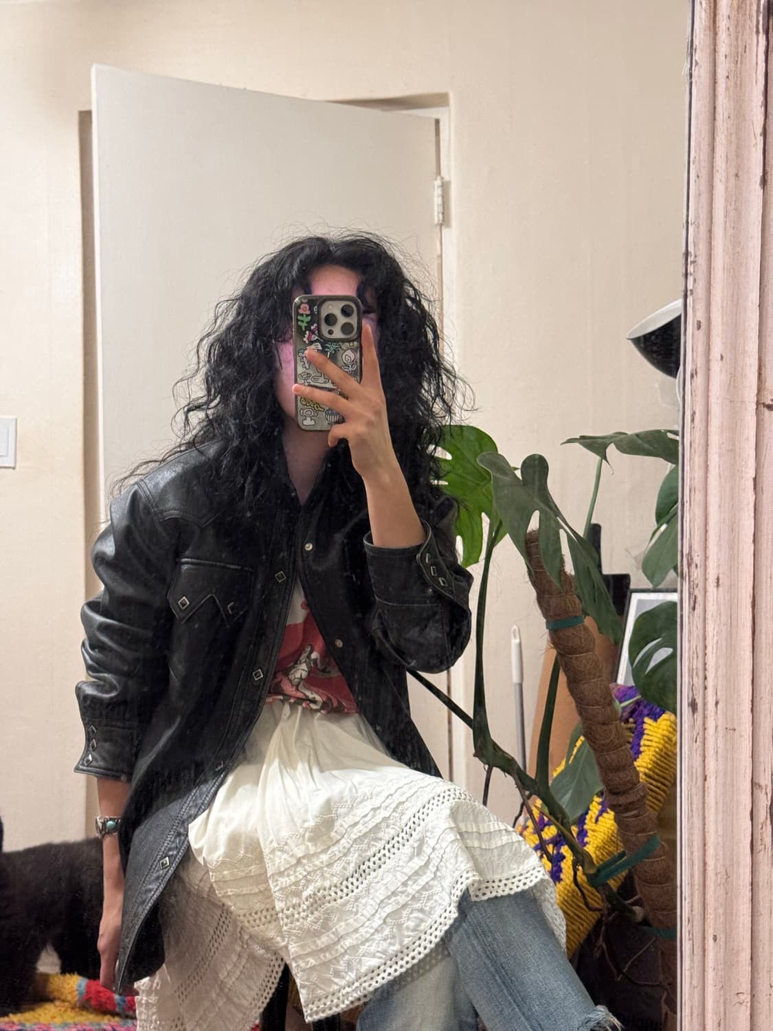 HbarC 레더 웨스턴 셔츠 자켓 상품이미지3