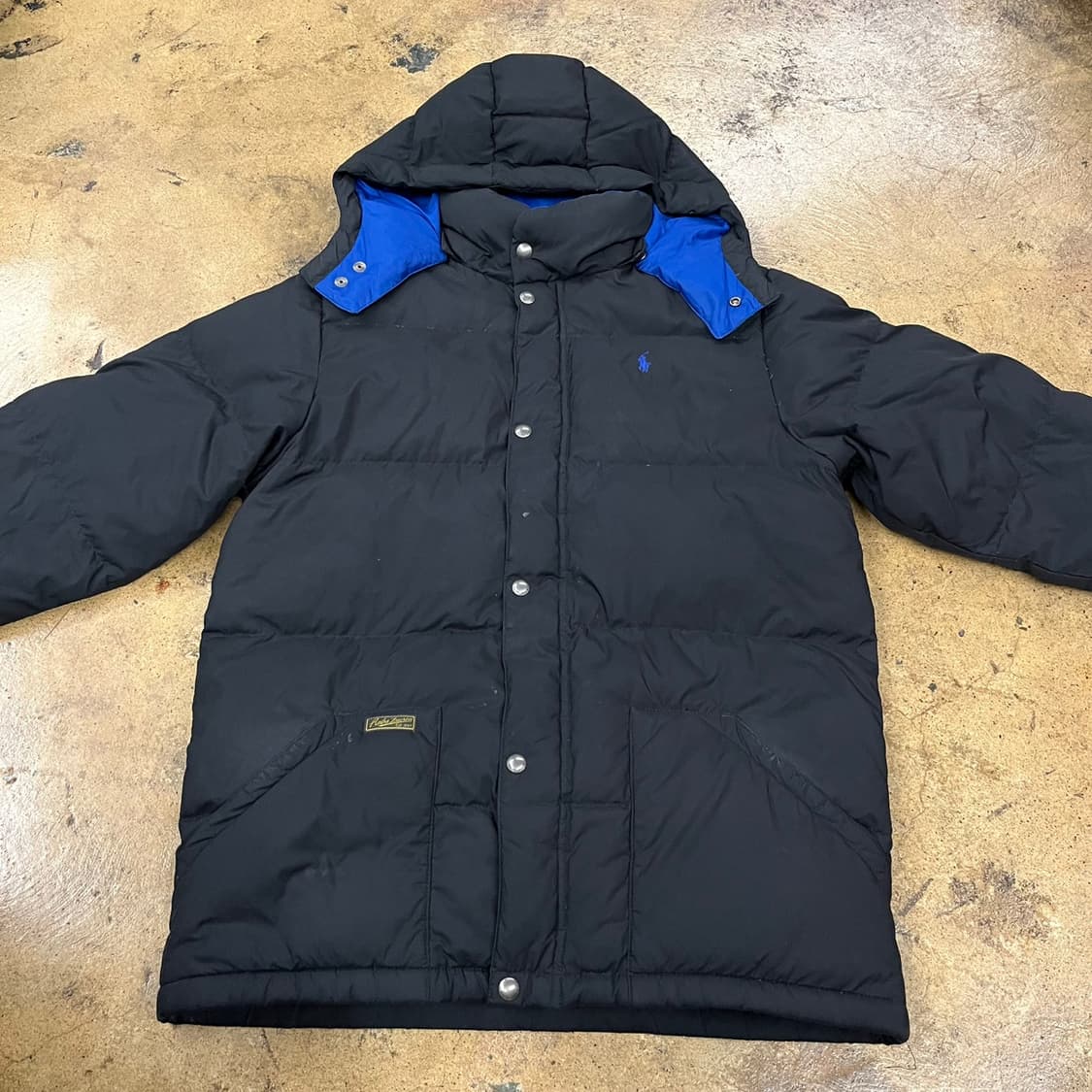[ 정품/XL(18-20) ] 폴로랄프로렌 포니 로고 다운 후드 패딩 상품이미지3