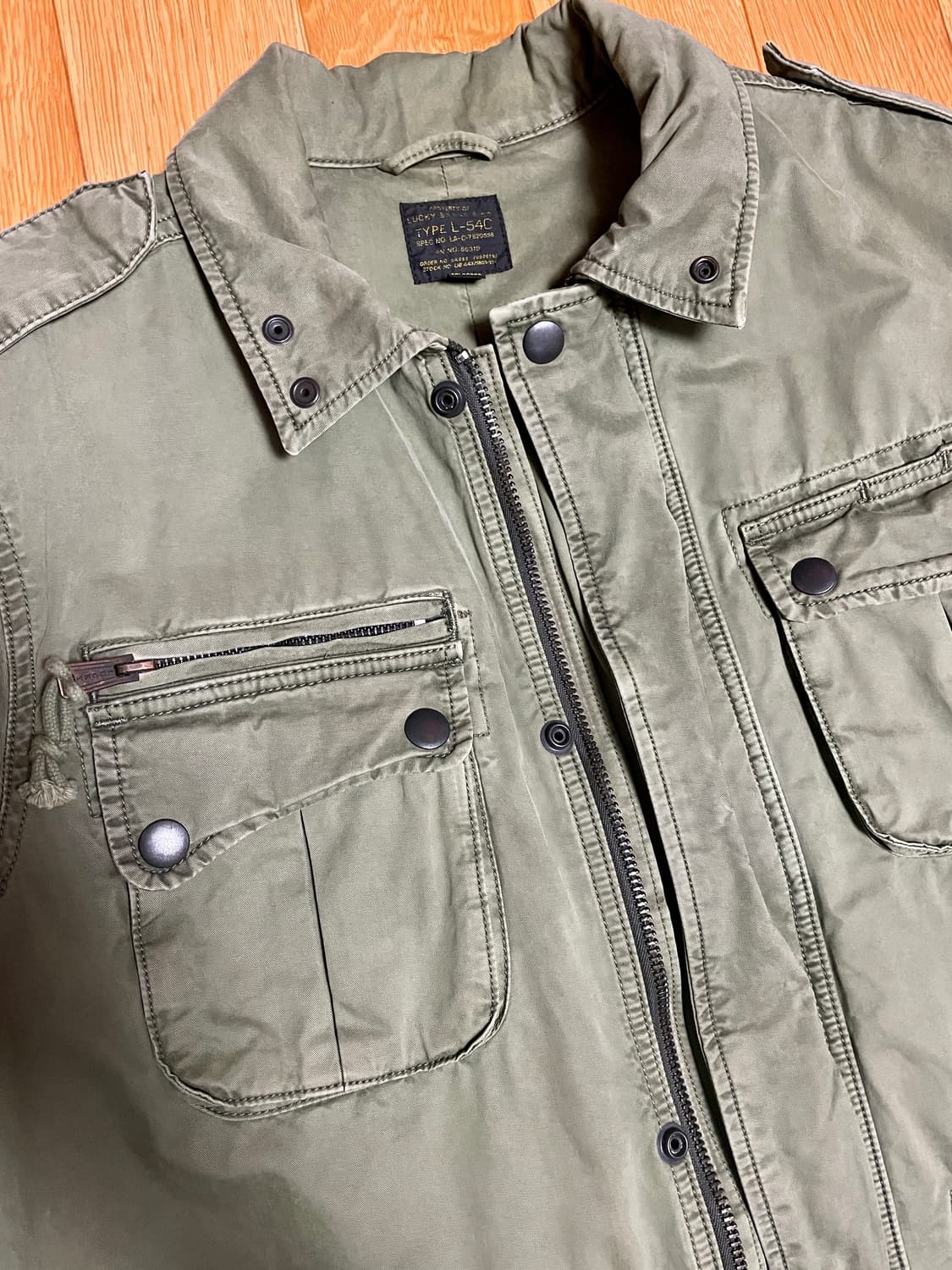[M-100] 럭키브랜드 카키 M65 야상 자켓 상품이미지3