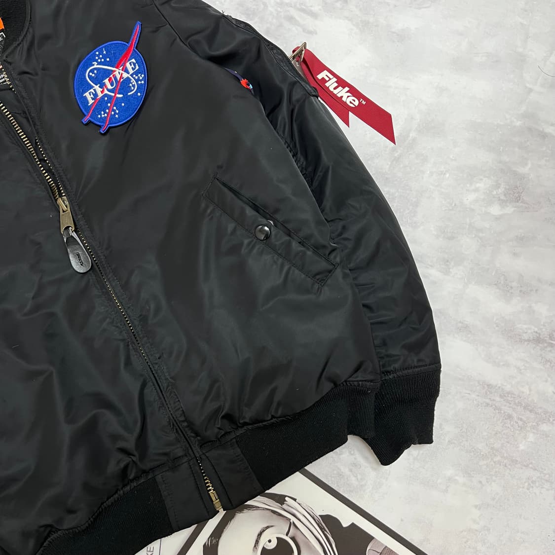 플루크 MA-1자켓 블랙 항공점퍼 상품이미지4