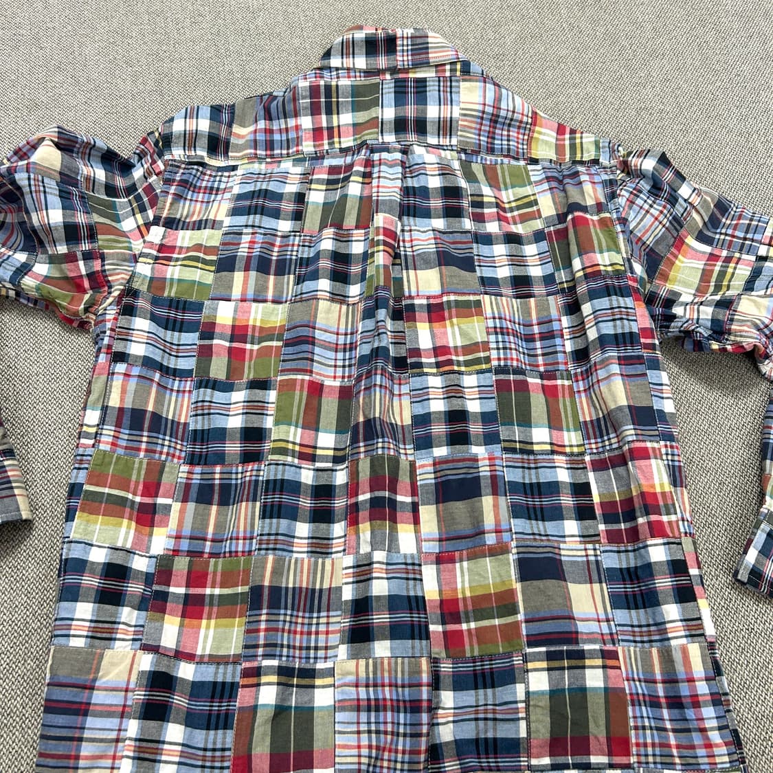브룩스 브라더스 패치워크 마드라스 셔츠(S) 상품이미지4