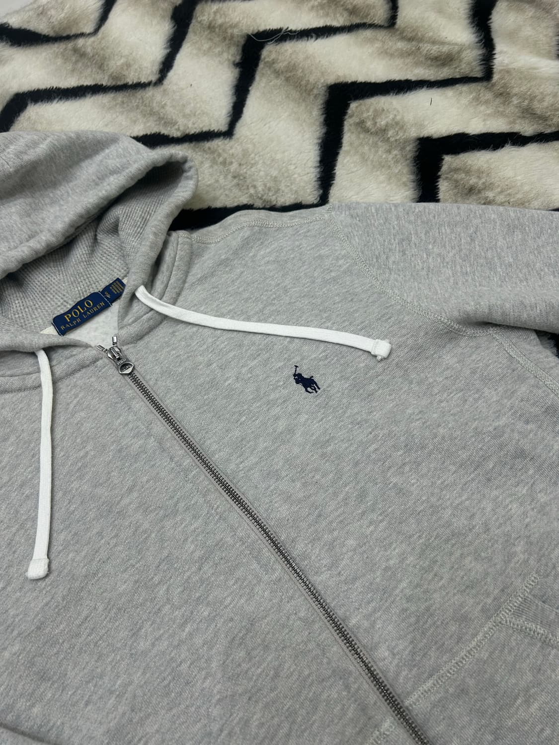 [S]폴로랄프로렌 후드집업/그레이/기모 상품이미지1