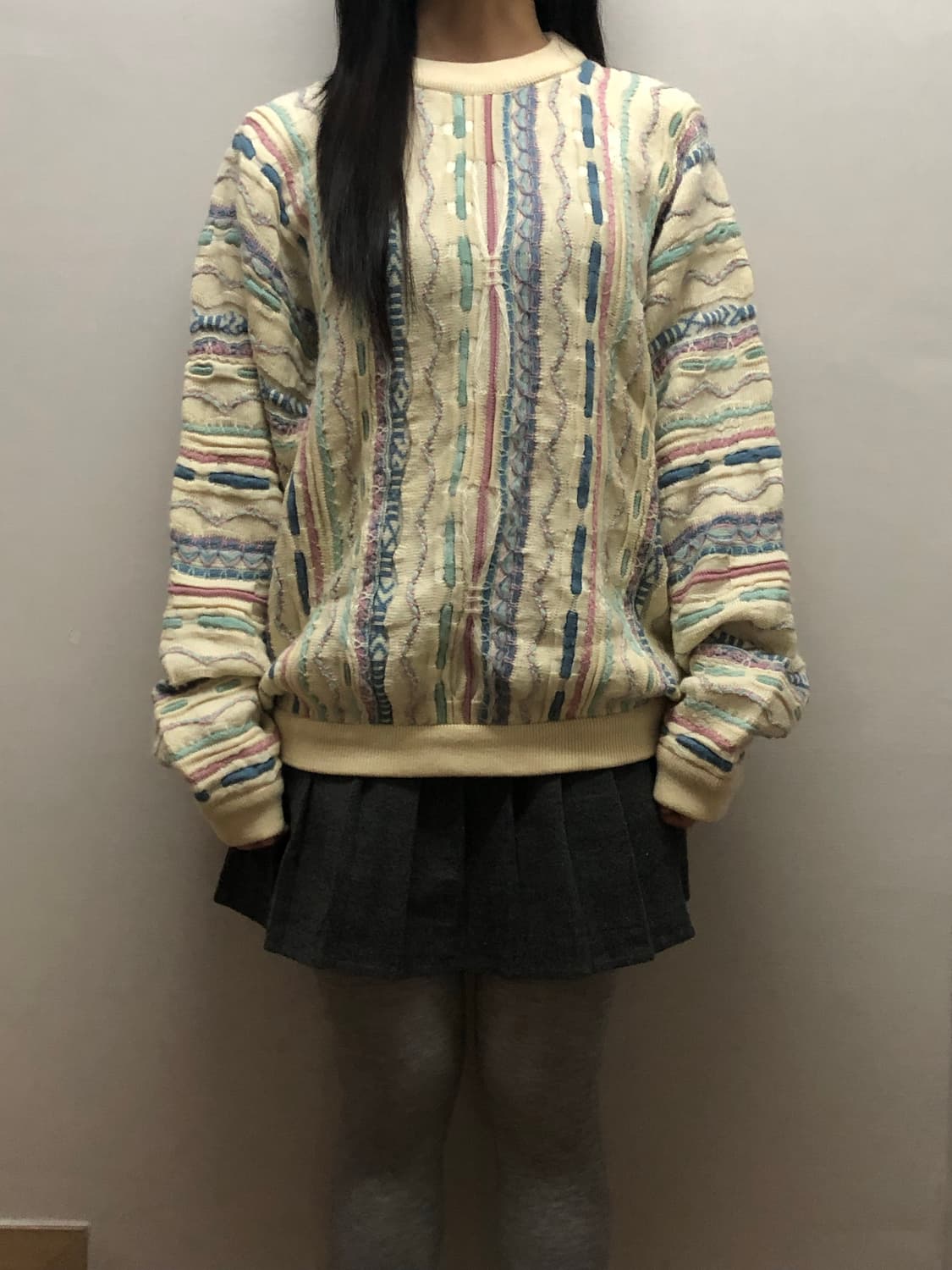 빈티지 소울오브오스트레일리아 믹스 컬러 케이블 니트 상품이미지5