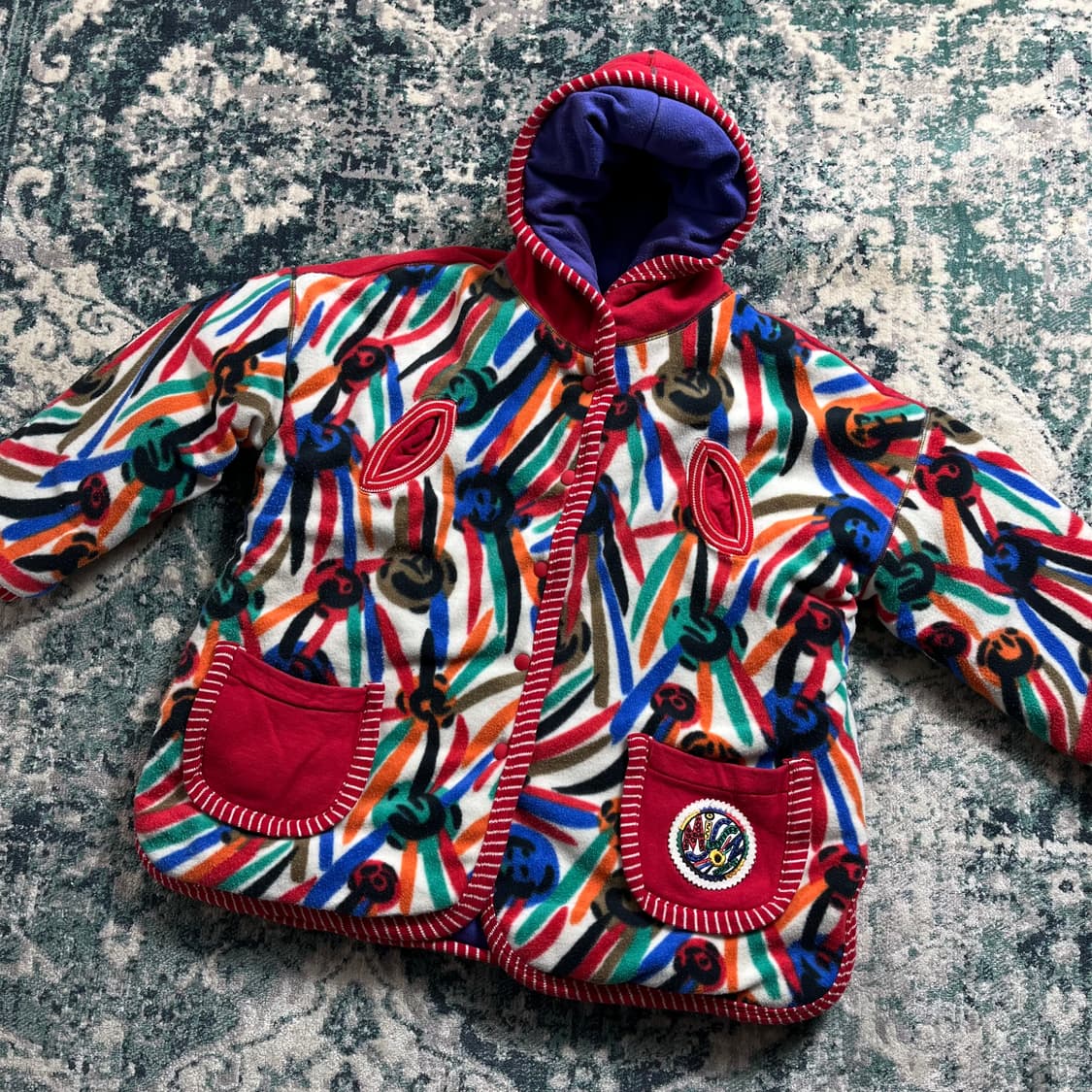 Missoni 미쏘니 멀티컬러 후리스 후드 자켓(M) 상품이미지1