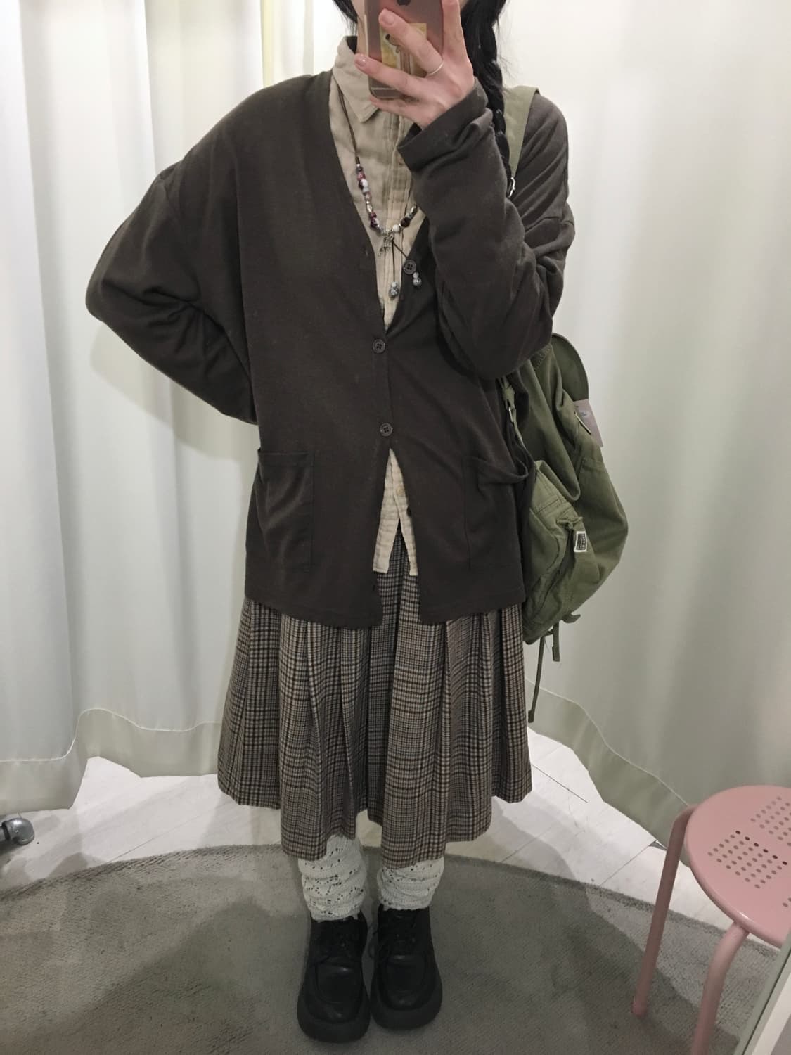 brown cardigan 상품이미지2