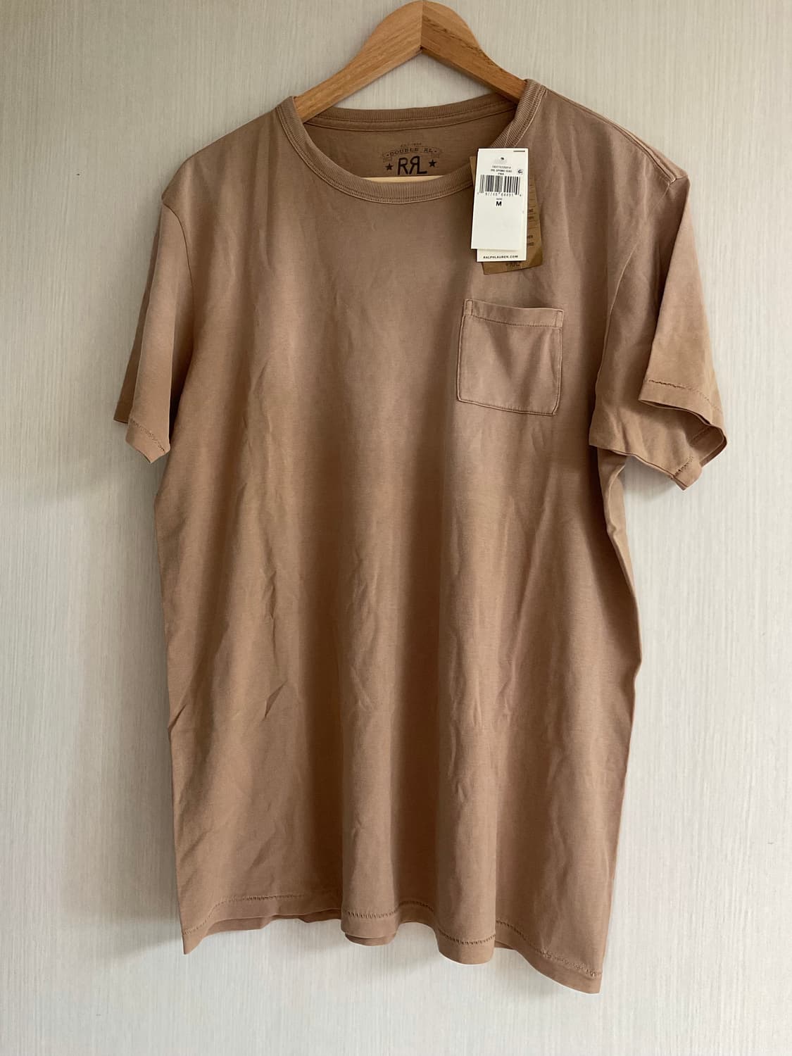 RRL 더블알엘 가먼트다이 포켓 티셔츠 데저트로즈 M 상품이미지2