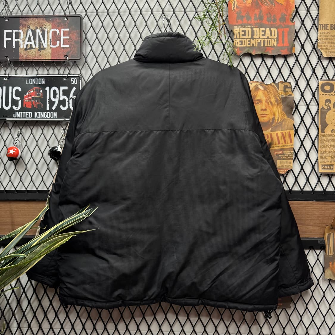 00s 폴로 랄프로렌 진스 다운 패당 자켓 사이드 로고 포인트 블랙 상품이미지2