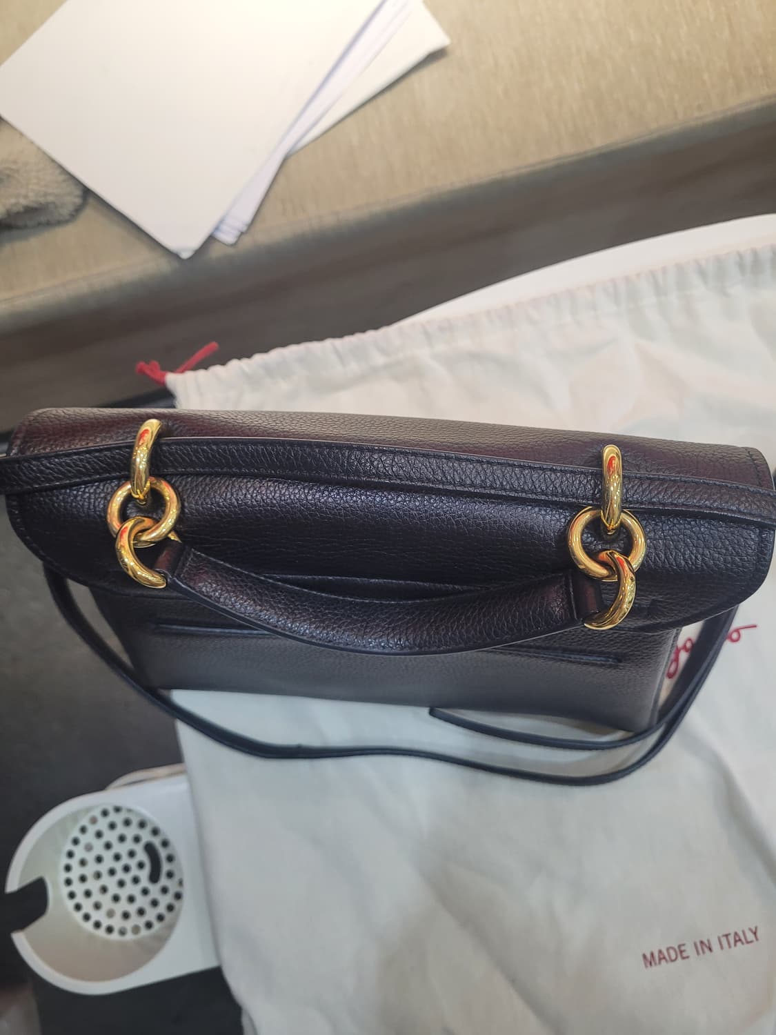 (새상품급) 페라가모 간치니 마고 탑핸들 숄더백 상품이미지7