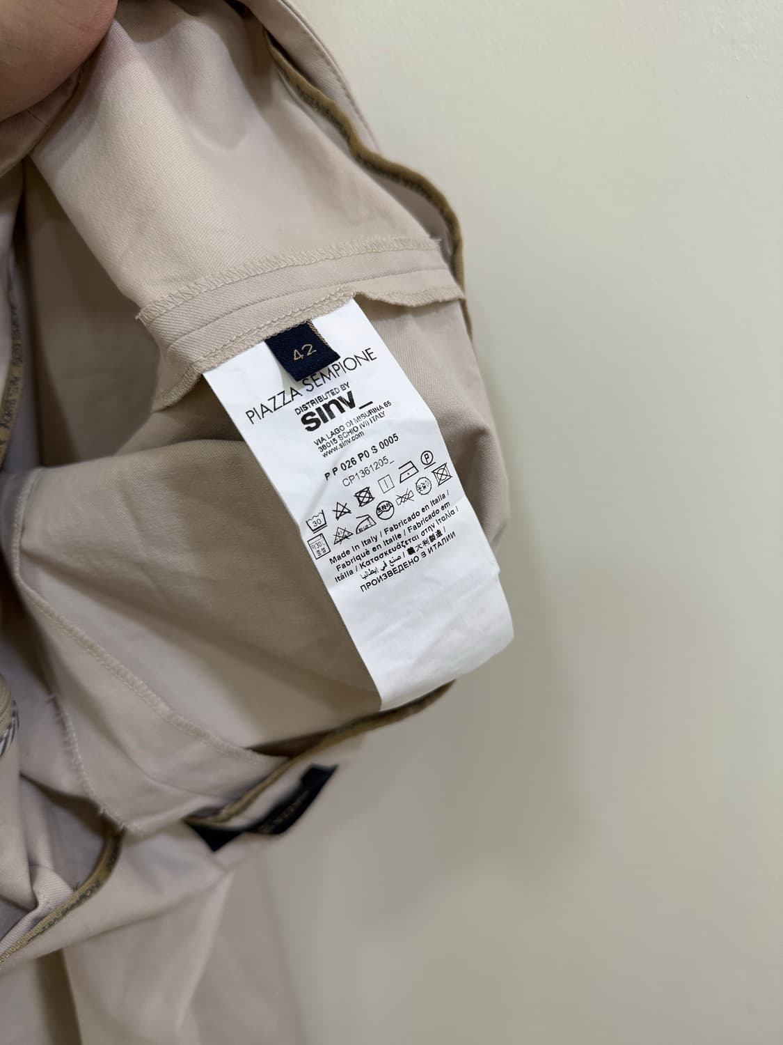 피아자셈피오네 코튼 팬츠 정품 상품이미지5