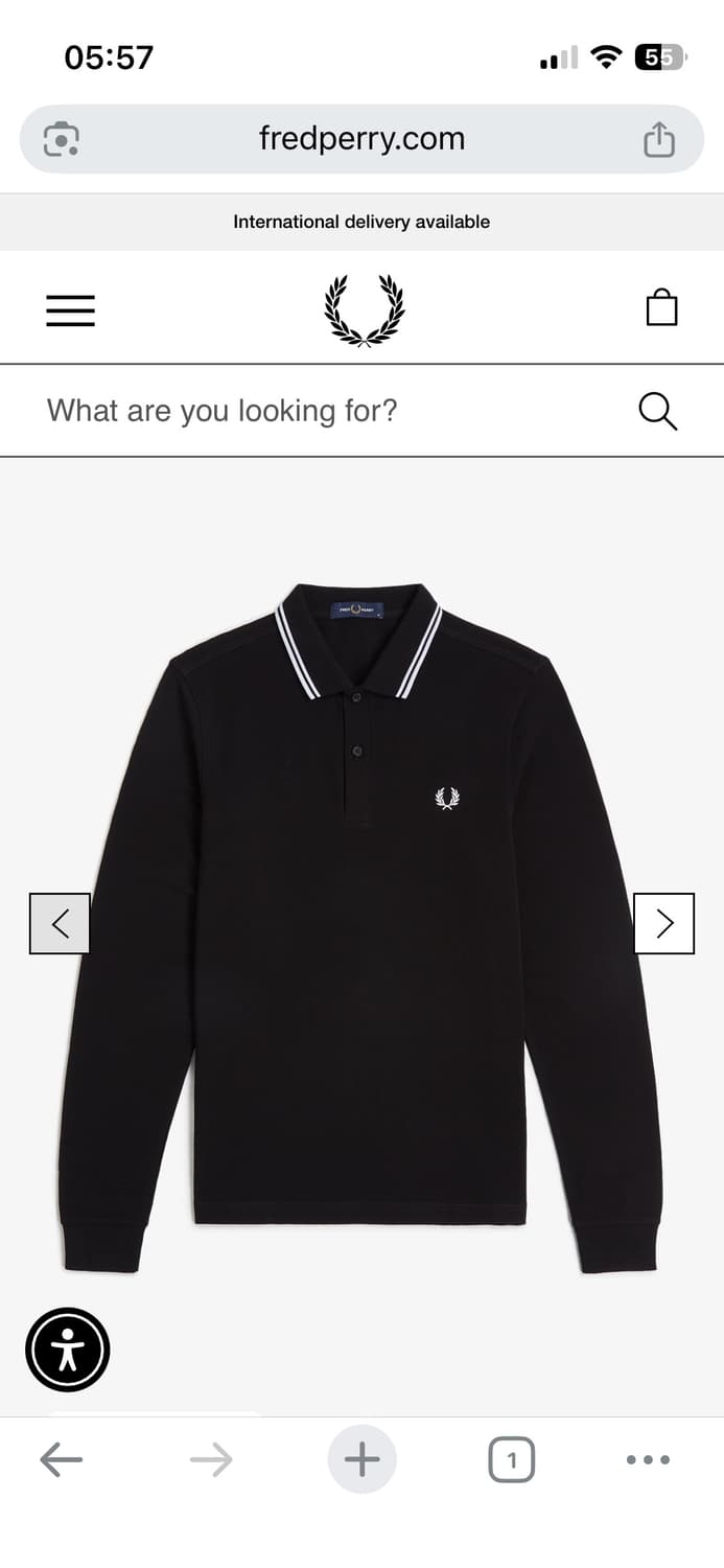 Fred Perry(프레드페리) 긴팔PK 셔츠 상품이미지1