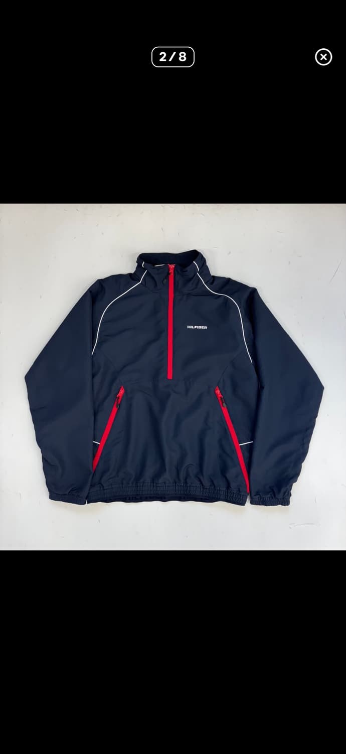 타미 힐피거 빈티지 배색 하프 집업 아노락 상품이미지2