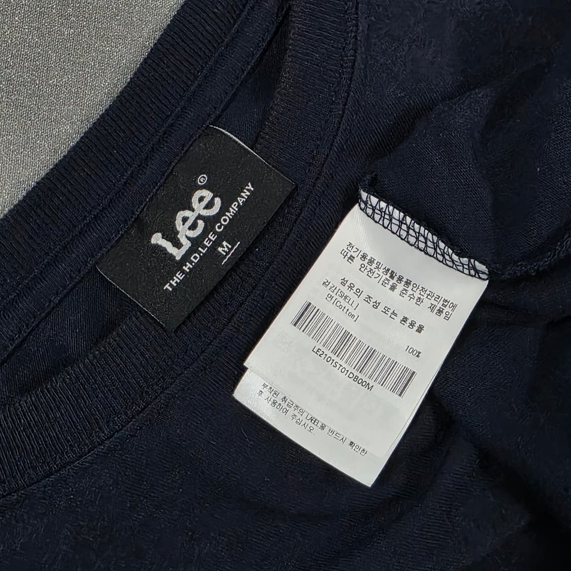 M 리 Lee 빅로고 반팔티셔츠 네이비 상품이미지3