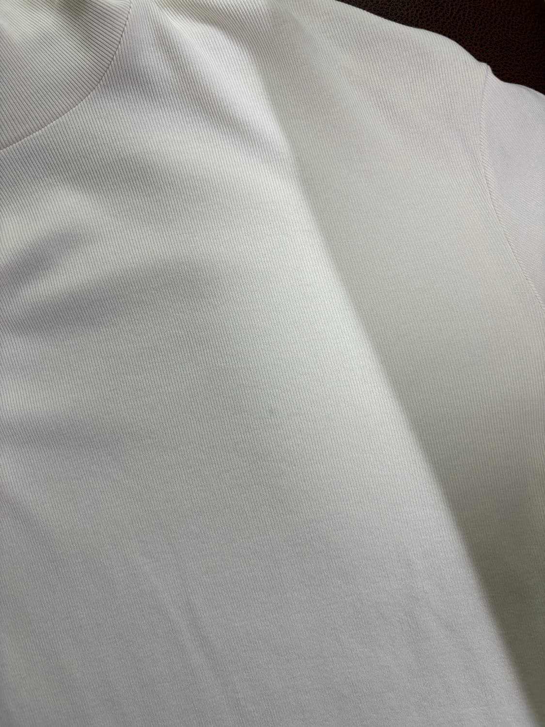 Slim fit turtle neck t-shirts white 상품이미지4