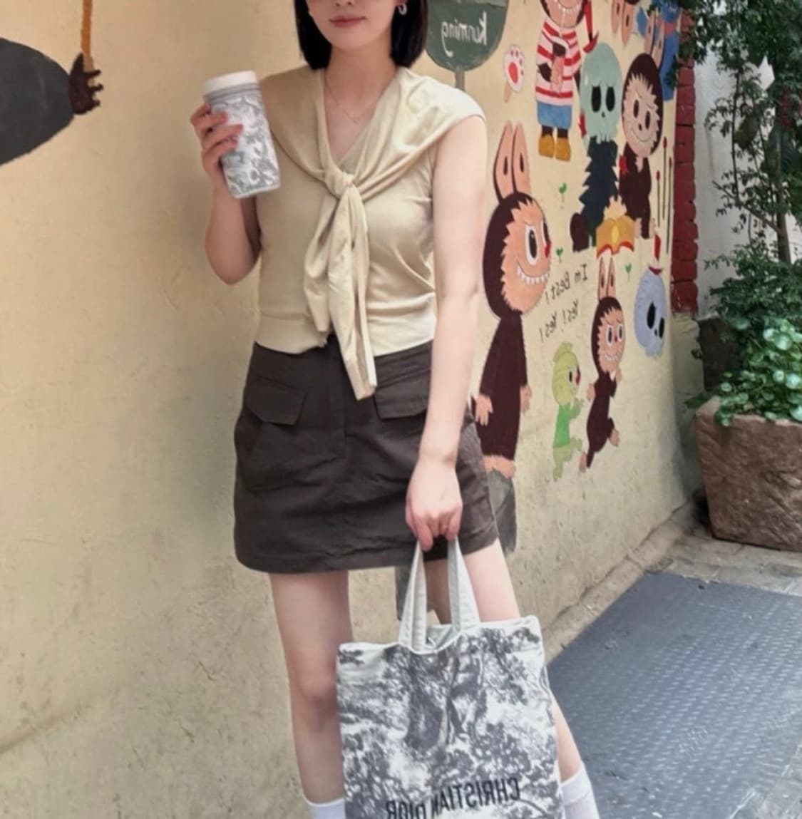 디올 리비에라 캔버스 토트백 그레이 상품이미지6