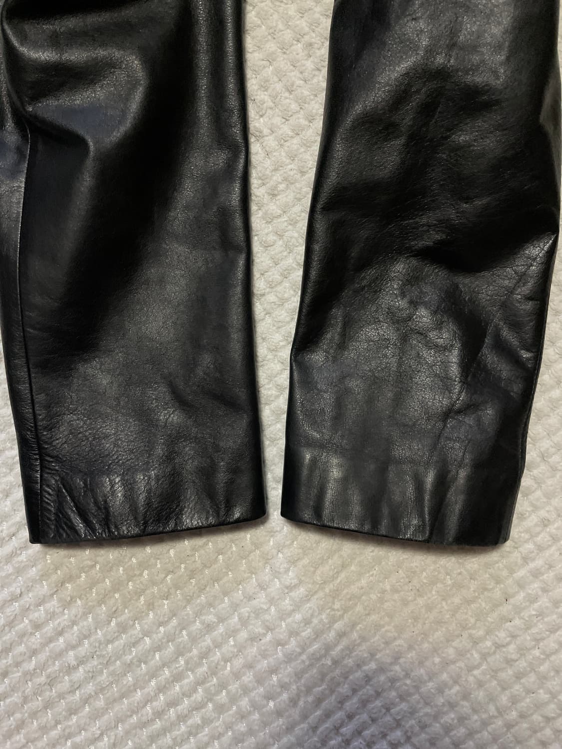 광희시장 웨스턴 무드 3버튼 카우하이드 소가죽 라펠 레더 카 코트 상품이미지6